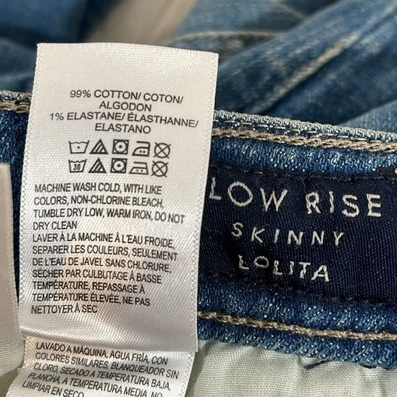 LUCKY BRAND Lolita Low Rise Skinny Denim Jeans Size 2 NEW - Picture 12 of 16